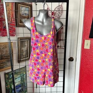 bt kids pink graphic heart print romper